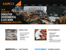 Tablet Screenshot of ampcocontracting.com